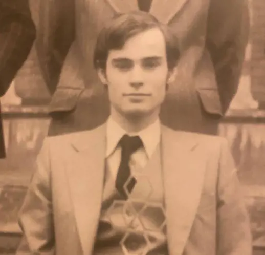 Crispin Blunt posted his younger photo on his Facebook account.