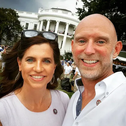 Patrick Bryant and Nancy Mace took a selfie at The White House, Washington DC
