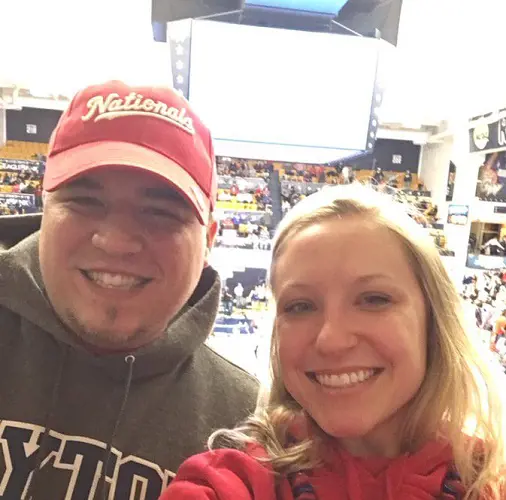 Rachael Bade took a selfie with her husband, Alex Bishop.