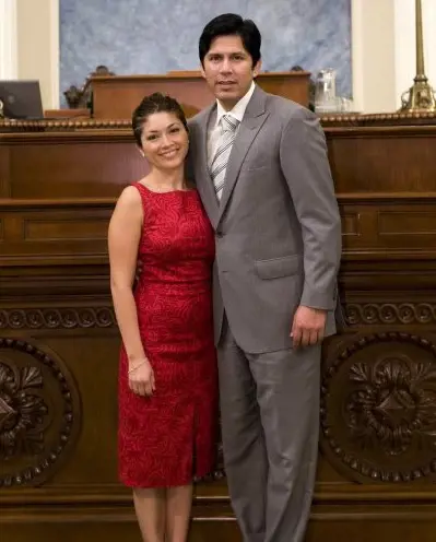 Kevin de Leon (right) with Angalica Salceda (right) who was elected president of the UCSA.