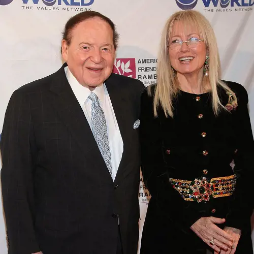 Miriam Adelson with her husband, Sheldon Adelson.