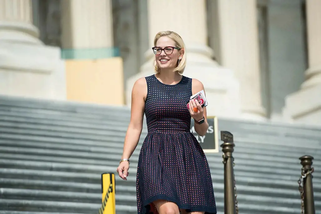 Senator Kyrsten Sinema competed in the Ironman 70.3 World Championship in Nice, France on Saturday.
