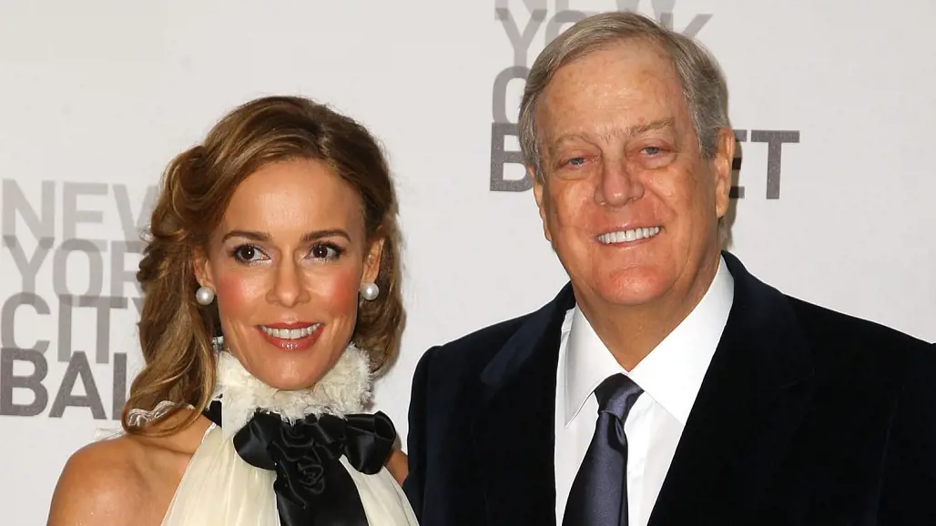 David Koch and Julia Koch posing together at the event.