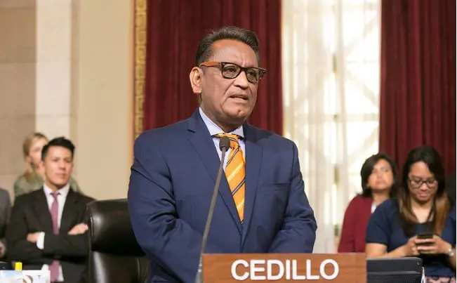Councilman Gil Cedillo wants to force landlords to sell their buildings to control rents.