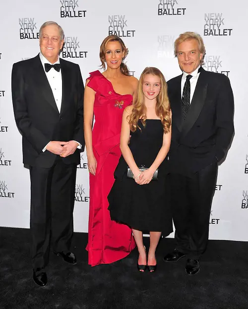 Julia Koch and David Koch with Director of the New York City Ballet Peter Martins.