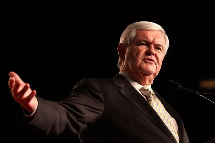 Newt giving speech at a political conference in Orlando, Florida.