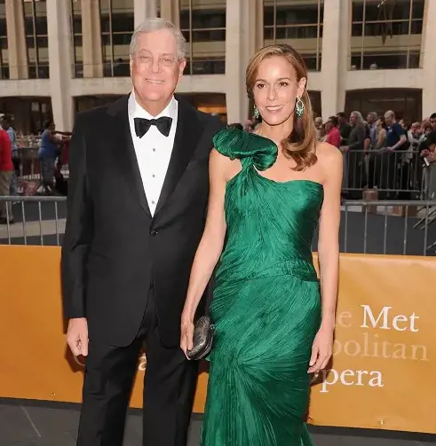 David Koch and his wife, Julia, at the 2011 Metropolitan Opera Season Opening Night.