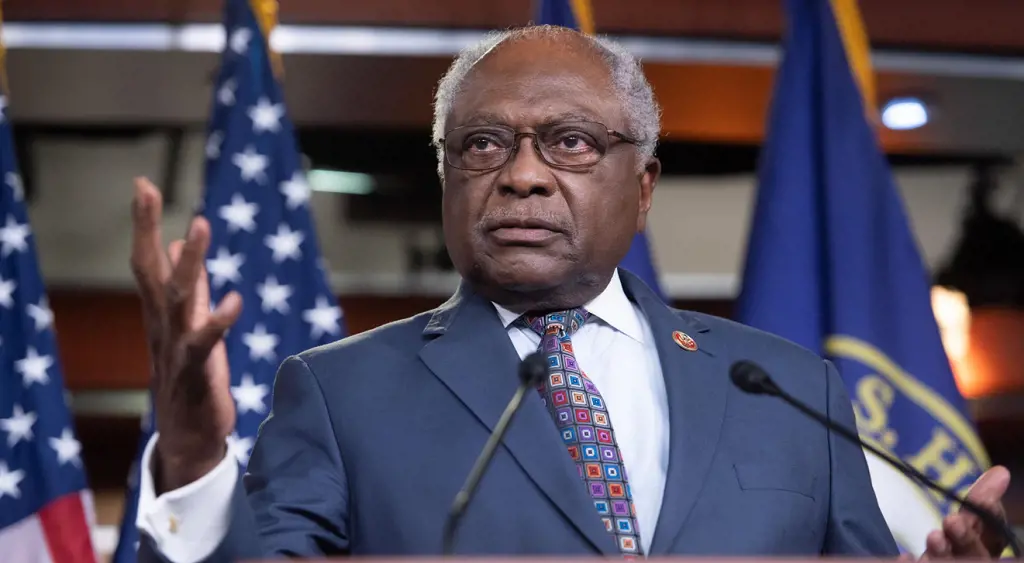 House Majority Whip Rep. James Clyburn giving speech at the news conference on Capitol Hill on May 27, 2020 in Washington