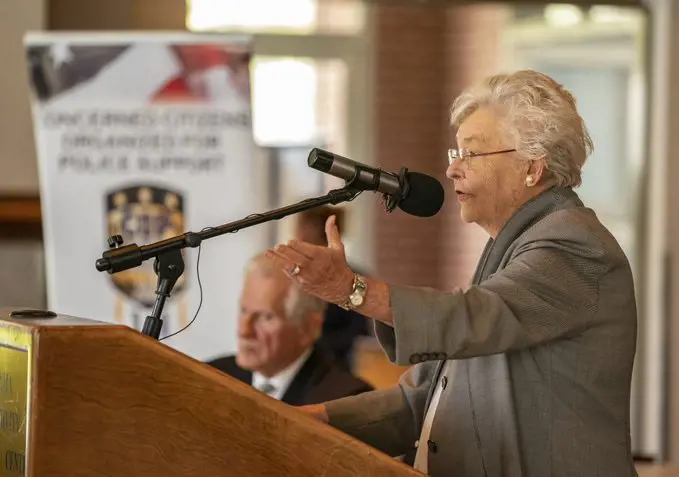 Kay Ivey provided an Alabama update at the Kiwanis Club of Montgomery on September 21, 2022