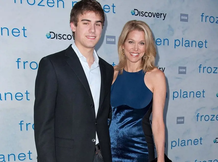 Paula Zahn and son Jared Cohen attend the 