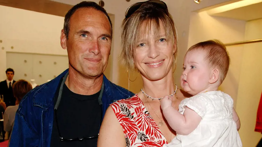 Nicola Formby and A.A. Gill with their daughter, Edith