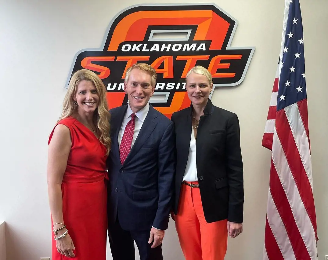 Republican Senator James Lankford wife Cindy Hennessey Lankford  and Dr. Kayse Shrum