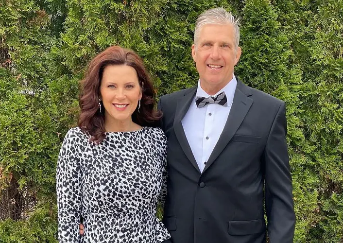 Gretchen Whitmer with her husband Marc Malloy 