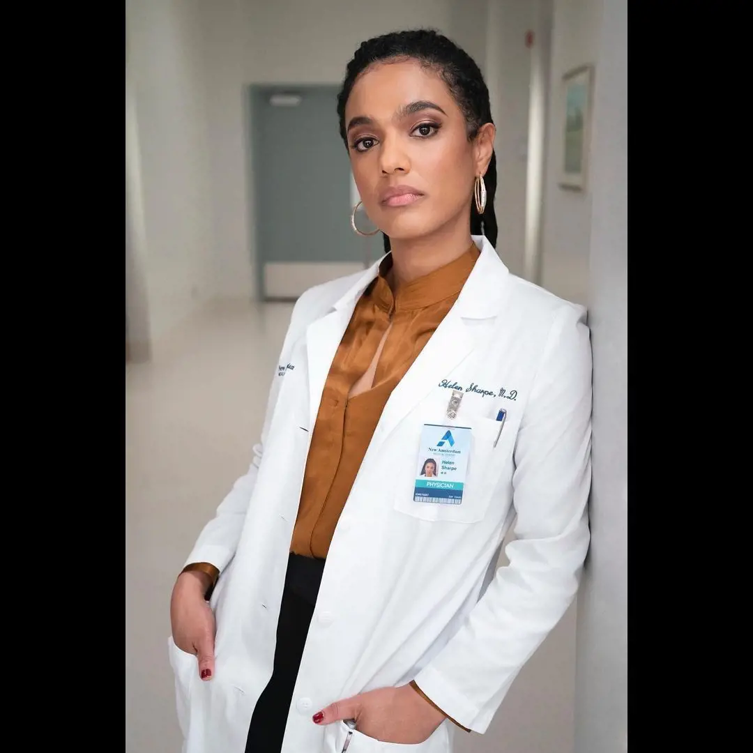 Freema pictured during the filming of series on April 7 2021