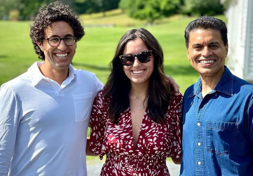 Fareed with his son and daughter visiting old friends in a lovely part of upstate NY.