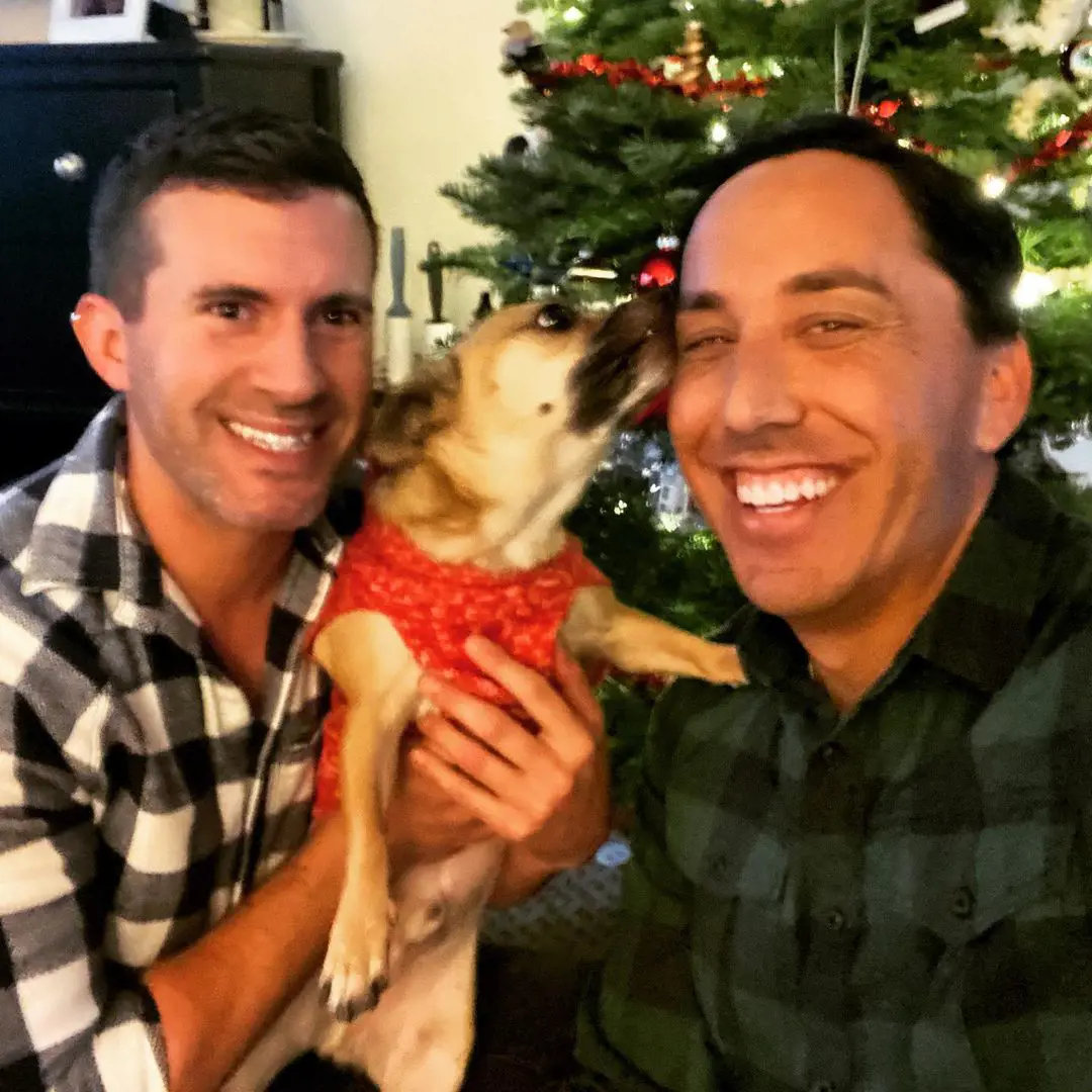 Todd and Adam Celebrating Christmas 