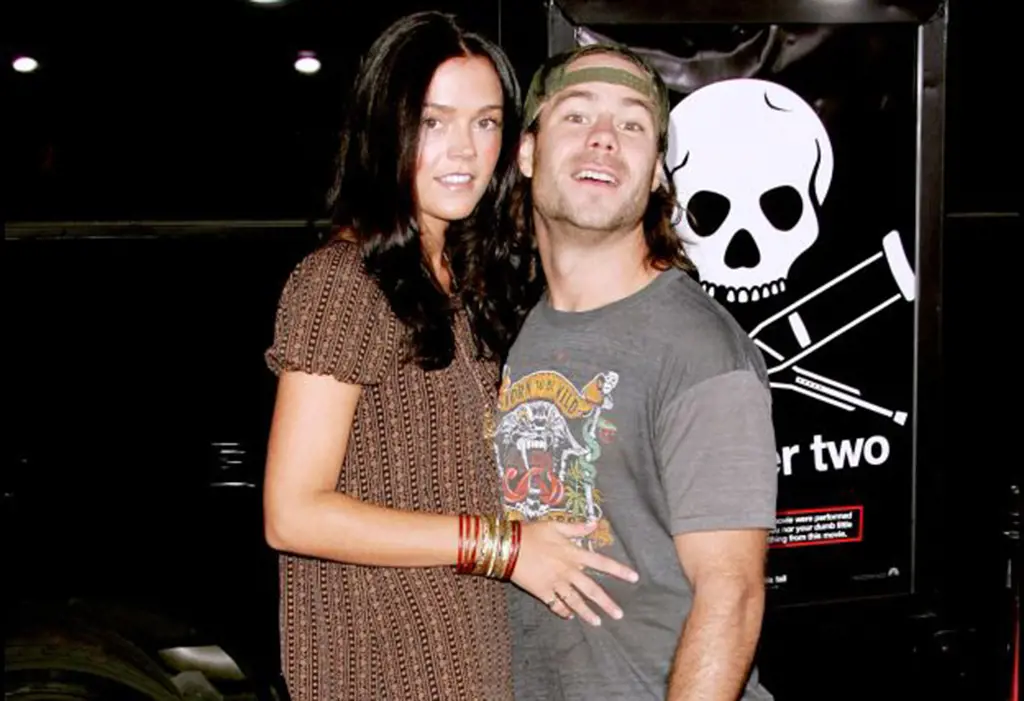 Chris attend the premier of Jackass 2 with Claire Nolan in 2006