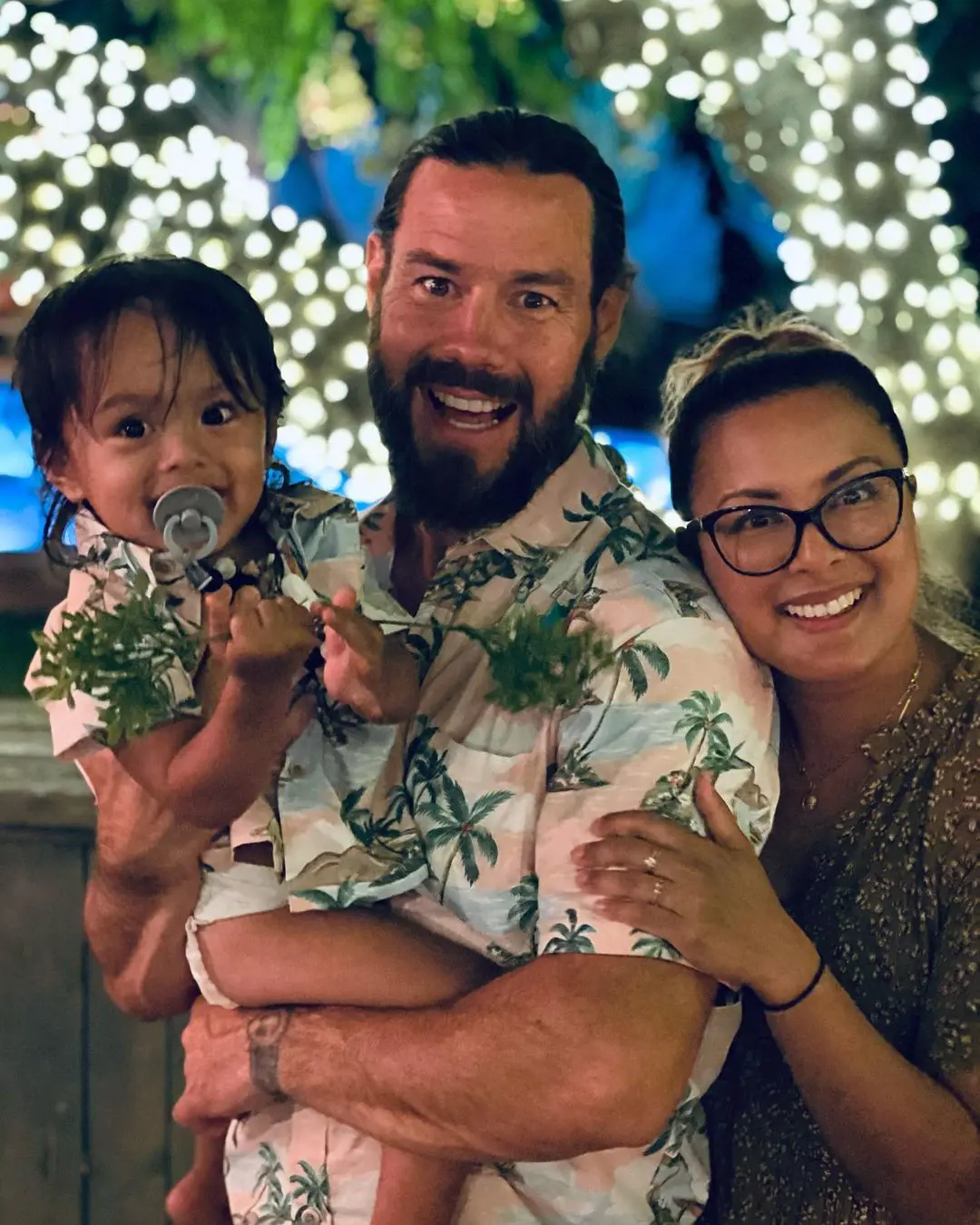 Chris celebrated Aloha Tuesday with his life partner Mae and son Axe on September 28, 2021.